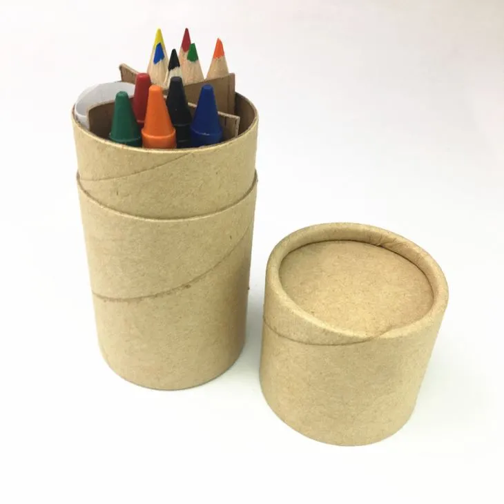 Penti ansanm ak gonm tay kreyon koulè kreyon