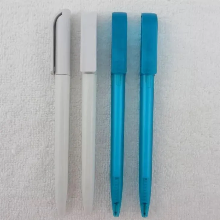 Solid koulè kò tòde kalite boul Point Pen